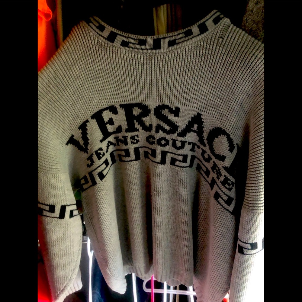 Vintage Gianni Versace Jeans Couture Knitted Sweater Mens Size L